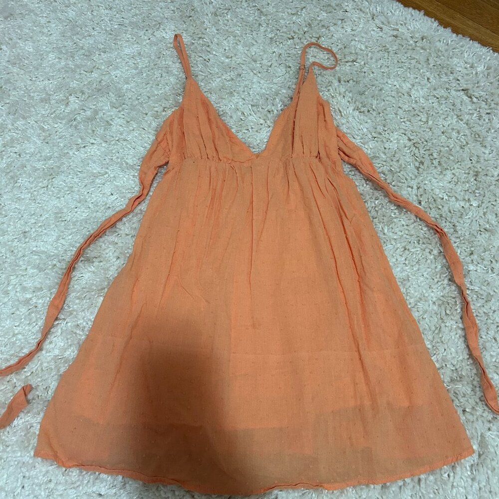 Princess Polly Koko Mini Dress Orange - Picture 2 of 4